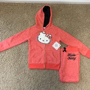 Sweat set jacket and sweatpants